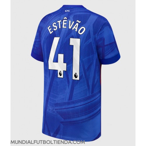 Camiseta Chelsea Estevao Willian #41 Primera Equipación Replica 2025-26 mangas cortas Camiseta Chelsea Estevao Willian #41 Primera Equipación Replica 2025-26 mangas cortas